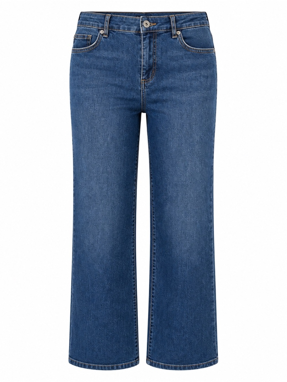 CHAPS | Women’s Straight Leg Mid Rise Crop Kick Jeans Blue Denim Size: 10/30